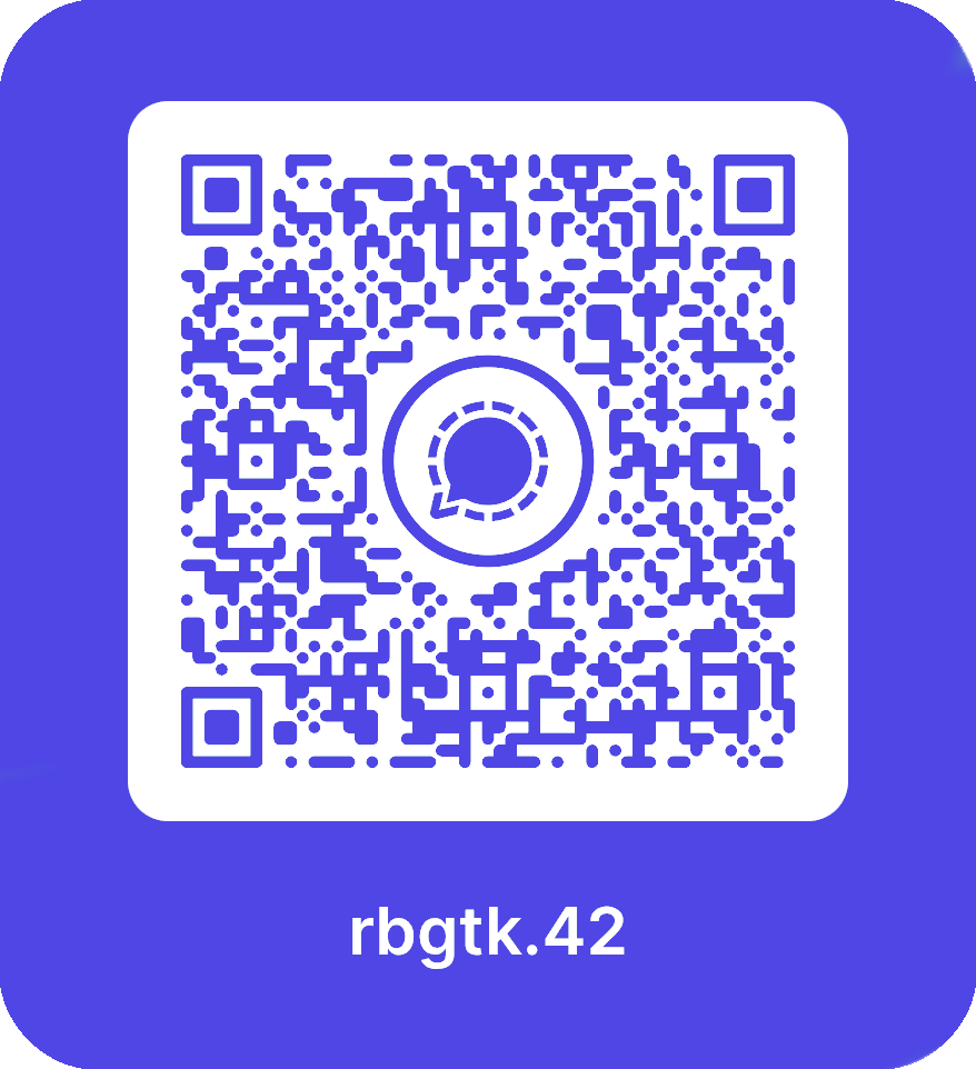 Scan to connect on Signal — rbgtk.42